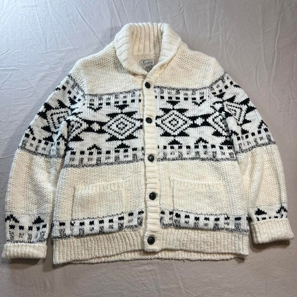 Wool Blend Men's cardigan - Picture 2 of 8